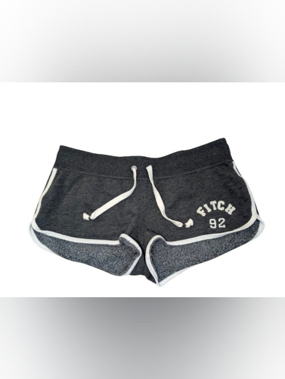 Vintage Y2k Abercrombie & Fitch Grail Grey Lounge Micro Mini Shorts